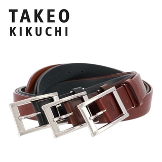 タケオキクチ(TAKEO KIKUCHI)の38新品TAKEO KIKUCHIタケオキクチ本革メンズベルト日本製チョコ(ベルト)