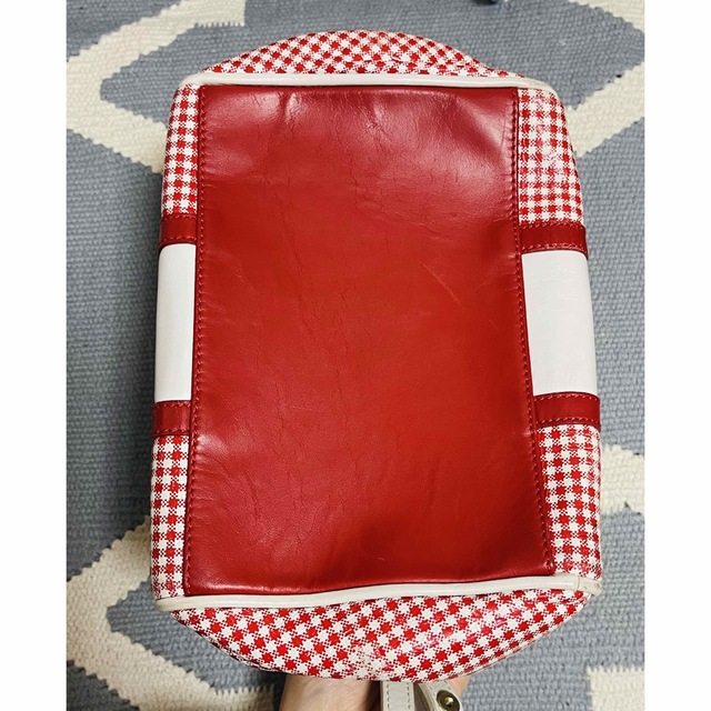 DOLCE&GABBANA(ドルチェアンドガッバーナ)の状態考慮　ドルガバ　ヴィンテージ　がま口　バッグ　チェック　赤×白 レディースのバッグ(ショルダーバッグ)の商品写真