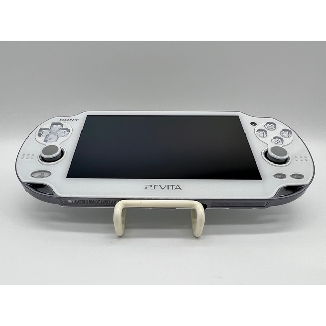 PlayStation Vita(プレイステーションヴィータ)の【液晶美品・完品】PlayStation Vita PCH-1000 ホワイト エンタメ/ホビーのゲームソフト/ゲーム機本体(携帯用ゲーム機本体)の商品写真