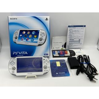 プレイステーションヴィータ(PlayStation Vita)の【液晶美品・完品】PlayStation Vita PCH-1000 ホワイト(携帯用ゲーム機本体)