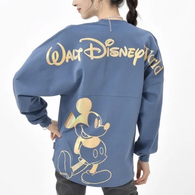 Disney(ディズニー)のディズニー　ミッキー 長袖TシャツWDW50周年スピジャ　スピリットジャージ　M レディースのトップス(Tシャツ(長袖/七分))の商品写真