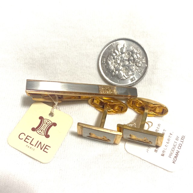 CELINE vintage ネクタイピン カフス 馬車柄 ビジネス スーツ | www