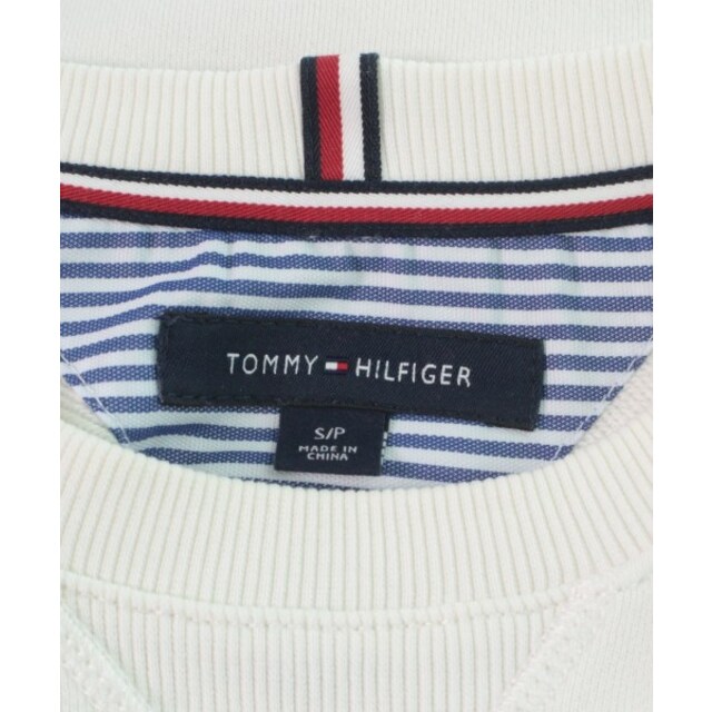 TOMMY HILFIGER(トミーヒルフィガー)のTOMMY HILFIGER トミーヒルフィガー スウェット S 白 【古着】【中古】 レディースのトップス(トレーナー/スウェット)の商品写真