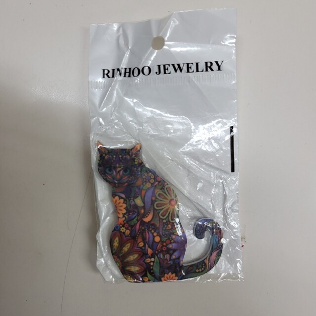 RINHOO JEWELY ネコのブローチ　ねこ　猫 レディースのアクセサリー(ブローチ/コサージュ)の商品写真