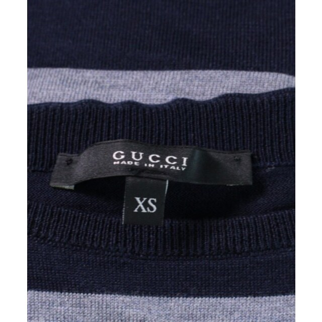 GUCCI グッチ ニット・セーター XS グレーx紺(ボーダー) 商品の状態