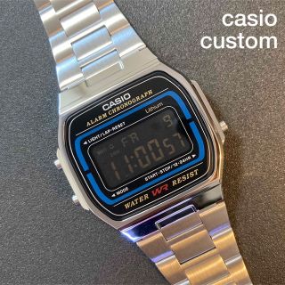カシオ(CASIO)の【新品】カシオ チープカシオ デジタル 腕時計 黒 液晶反転 レトロ 調(腕時計(デジタル))