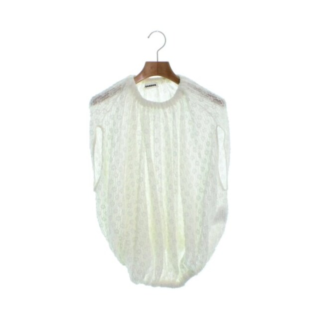 JIL SANDER カジュアルシャツ 32(XXS位) 白(花柄) 【古着】【中古