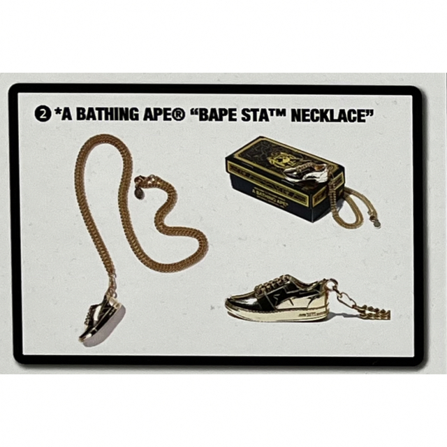 A BATHING APE(アベイシングエイプ)のbape ape エイプ bape sta ネックレス ベイプスターネックレス メンズのアクセサリー(ネックレス)の商品写真