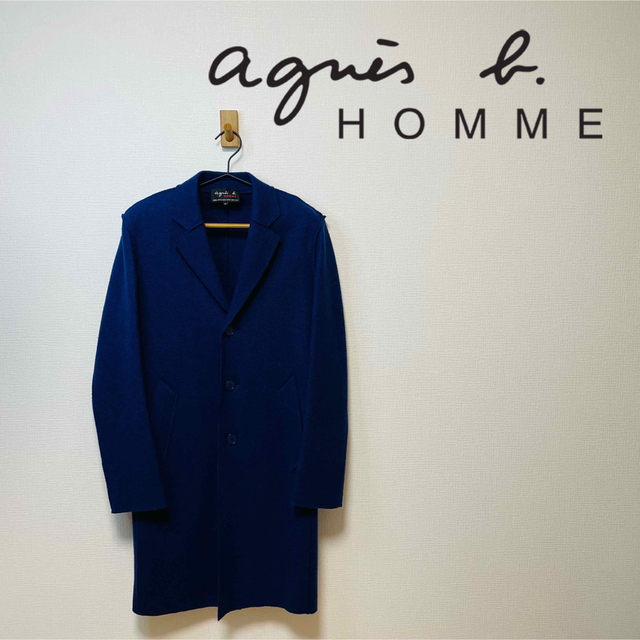 agnes b. HOMME アニエス・ベー オム ウール チェスターコート 【信頼 ...