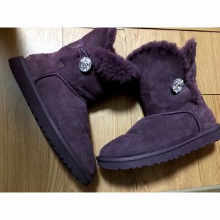 アグ(UGG)の美品　ugg パープル(ブーツ)