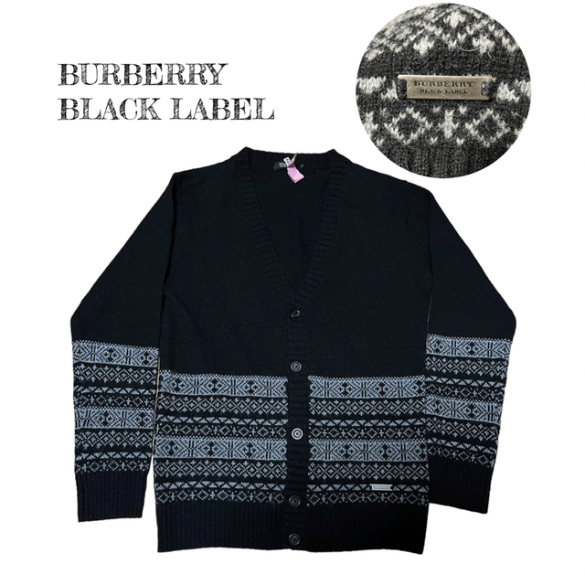 買い物 BURBERRY BLACK LABEL バーバリーブラックレーベルカーディガン
