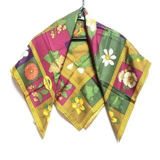 ロンシャン(LONGCHAMP)のロンシャン スカーフ美品  - 花柄(バンダナ/スカーフ)