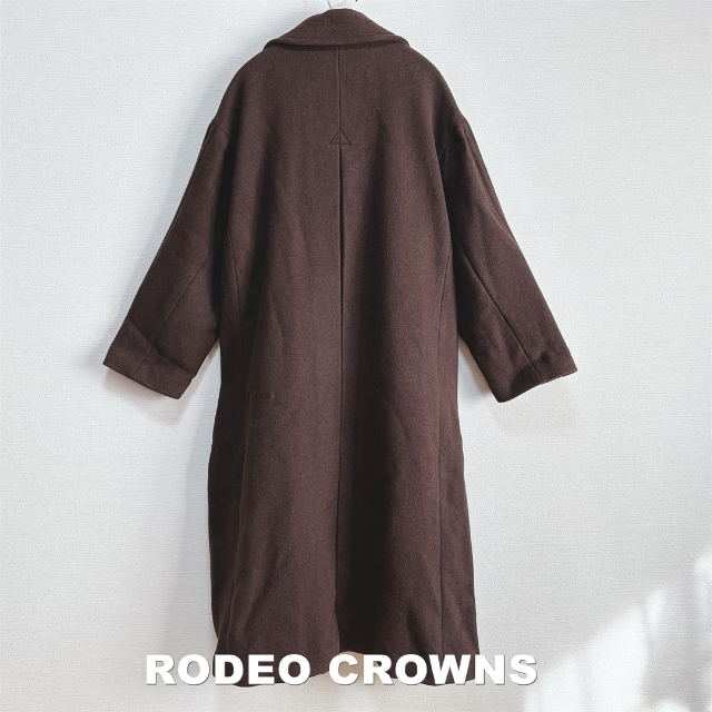 RODEO CROWNS WIDE BOWL(ロデオクラウンズワイドボウル)の【RODEO CROWNS】ロデオクラウンズ ウール ロングコート タグ付未使用 レディースのジャケット/アウター(ロングコート)の商品写真