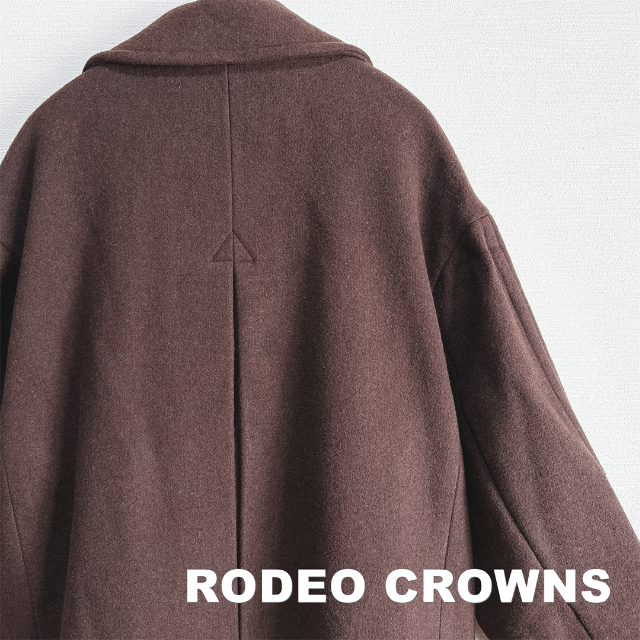 RODEO CROWNS WIDE BOWL(ロデオクラウンズワイドボウル)の【RODEO CROWNS】ロデオクラウンズ ウール ロングコート タグ付未使用 レディースのジャケット/アウター(ロングコート)の商品写真