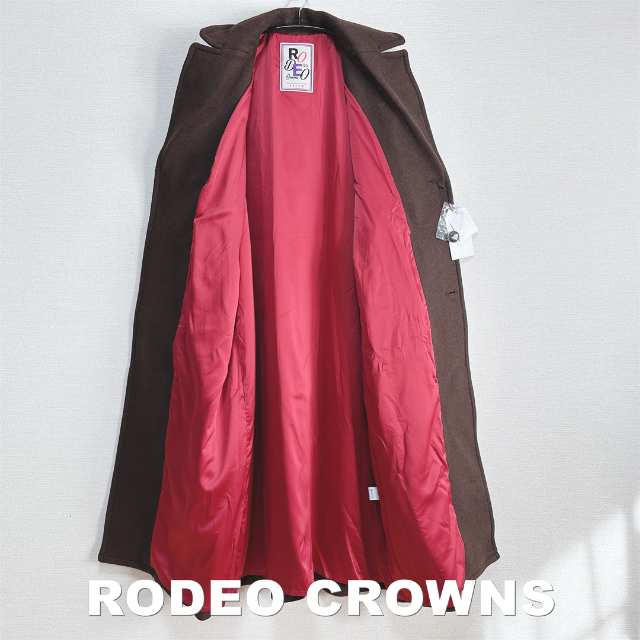 RODEO CROWNS WIDE BOWL(ロデオクラウンズワイドボウル)の【RODEO CROWNS】ロデオクラウンズ ウール ロングコート タグ付未使用 レディースのジャケット/アウター(ロングコート)の商品写真