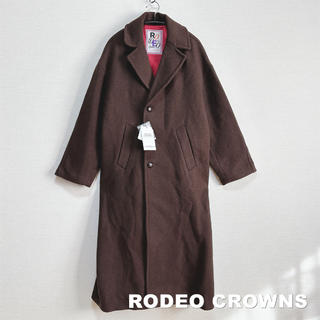 【RODEO CROWNS】ロデオクラウンズ ウール ロングコート タグ付未使用