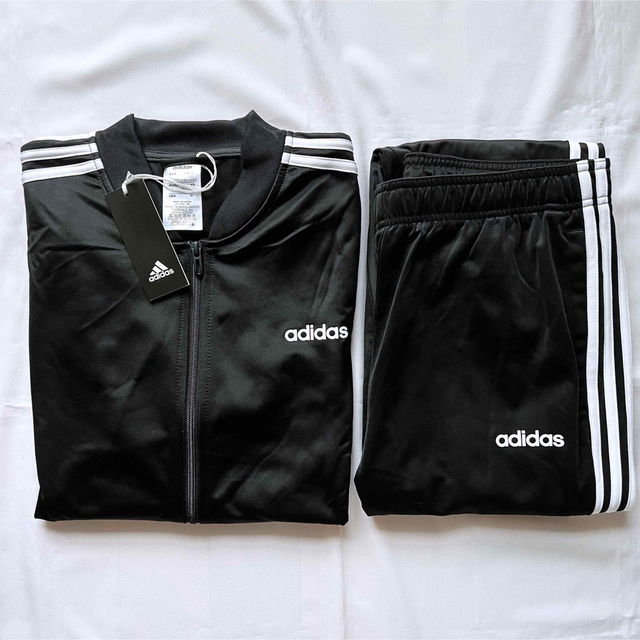 adidas(アディダス)のアディダス ジャージ上下セット セットアップ トラックスーツ 黒 adidas メンズのトップス(ジャージ)の商品写真