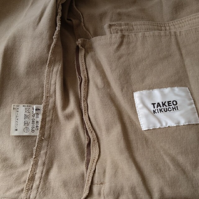 タケオキクチ TAKEOKIKUCHI ミリタリージャケット サイズL カーキ