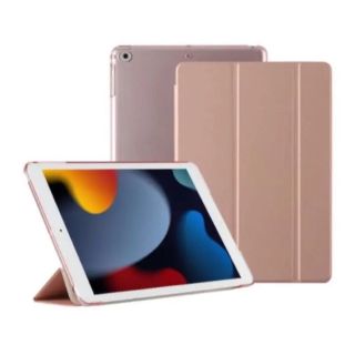 ピンクゴールド ダークブルー iPadソフトケース 10.2インチ(iPadケース)