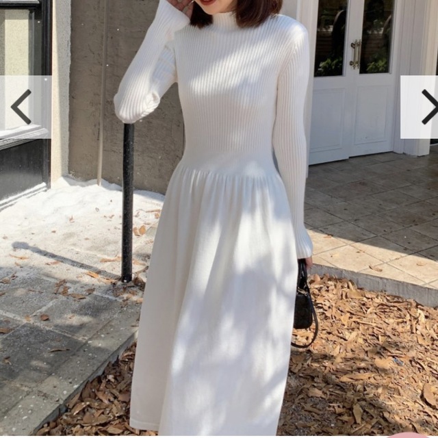 BIRTHDAY BASH(バースデーバッシュ)のbirthday bash LADY FLARE KNIT DRESS レディースのワンピース(ロングワンピース/マキシワンピース)の商品写真