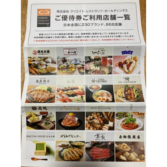 全国どこでも送料無料全国どこでも送料無料クリエイトレストランツ株主優待券 12000円分◇磯丸水産・しゃぶ菜・かごの屋他 割引券 クリエイトレストラン 株主優待 ¥12000 かごの屋 しゃぶ菜 磯丸水産