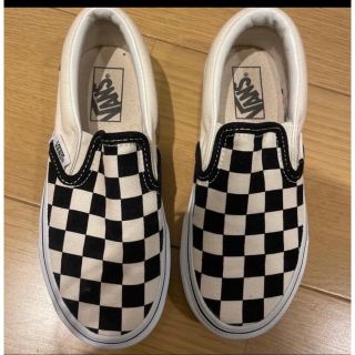 ヴァンズ(VANS)のvans スリッポン　19cm チェッカー(スリッポン)