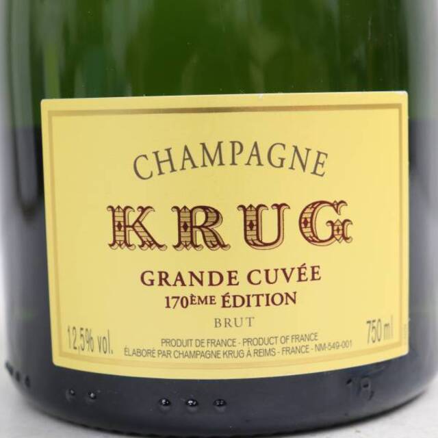 Krug(クリュッグ)のクリュッグ グランド キュヴェ 食品/飲料/酒の酒(シャンパン/スパークリングワイン)の商品写真