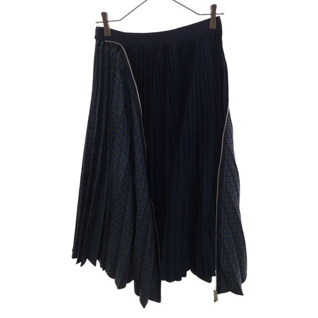 Sacai サカイ 19AW Zip Detail Pleated Skirt ジップデザインプリーツ ...