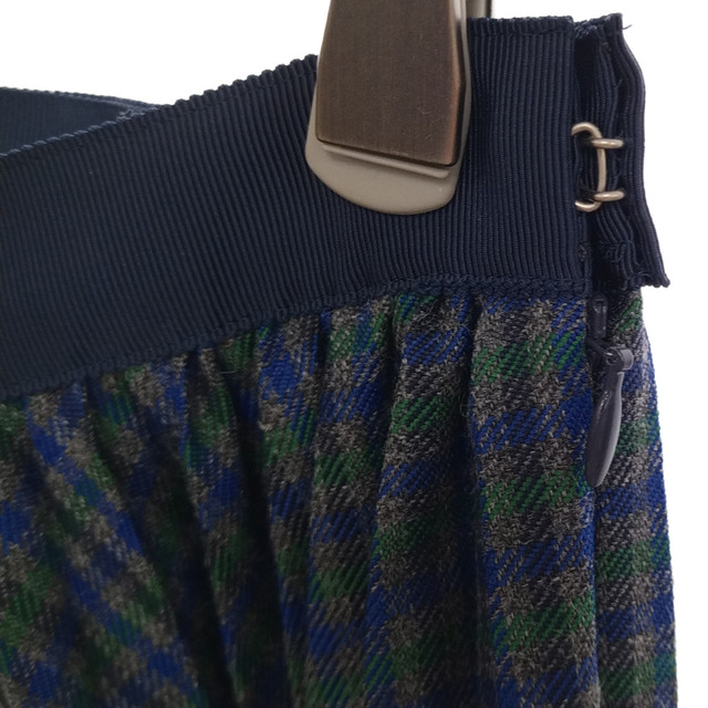 Sacai サカイ 19AW Zip Detail Pleated Skirt ジップデザインプリーツ