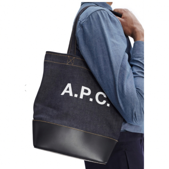 【A.P.C.】Axel スモールトートバッグ　ダークネイビー 5