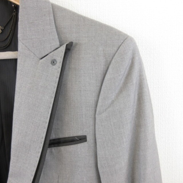 BUFFALO BOBS(バッファローボブス)のバッファロー ボブス テーラードジャケット ブレザー 長袖 グレー 2 メンズのジャケット/アウター(テーラードジャケット)の商品写真