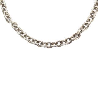 クロムハーツ(Chrome Hearts)のCHROME HEARTS クロムハーツ PAPER CHAIN 34inch ペーパーチェーン ネックレス シルバー 34インチ(ネックレス)