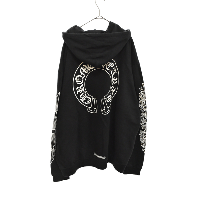 CHROME HEARTS クロムハーツ SWTSHRT PLVR フローラルクロスアーム