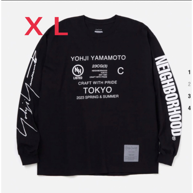 YN. CREW NECK SS-2  黒XXL