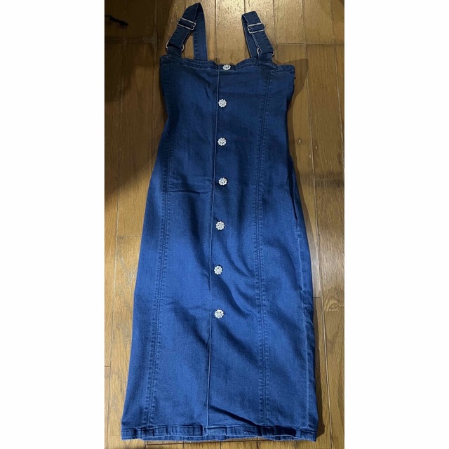 Rady - ⭐️Rady⭐️ビジューサロペットデニムワンピースの通販 by