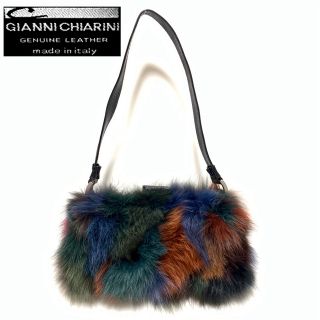 ジャンニキャリーニ(GIANNI CHIARINI)のGIANNI CHIARINI ジャンニキャリーニ ハンドバッグ ファーバッグ(ハンドバッグ)