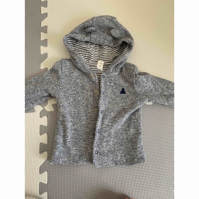 babyGAP(ベビーギャップ)のGAP クマ耳★ベビーパーカー キッズ/ベビー/マタニティのベビー服(~85cm)(カーディガン/ボレロ)の商品写真