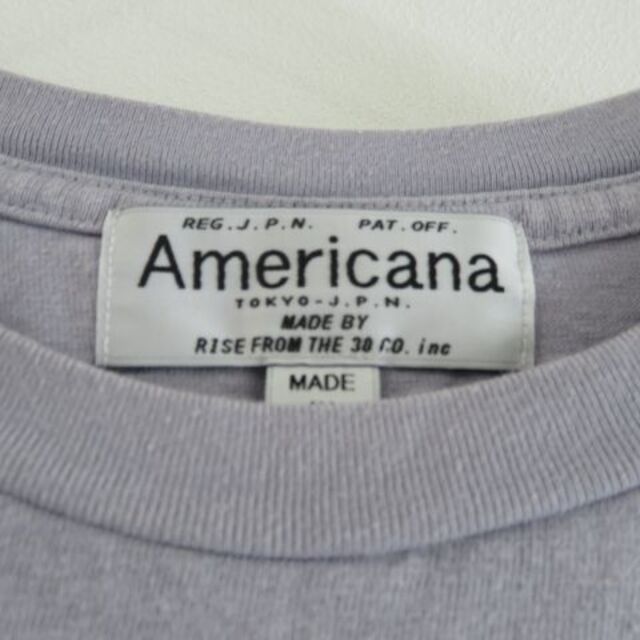 AMERICANA(アメリカーナ)のAmericana アメリカーナ　Tシャツ　パープル レディースのトップス(Tシャツ(半袖/袖なし))の商品写真