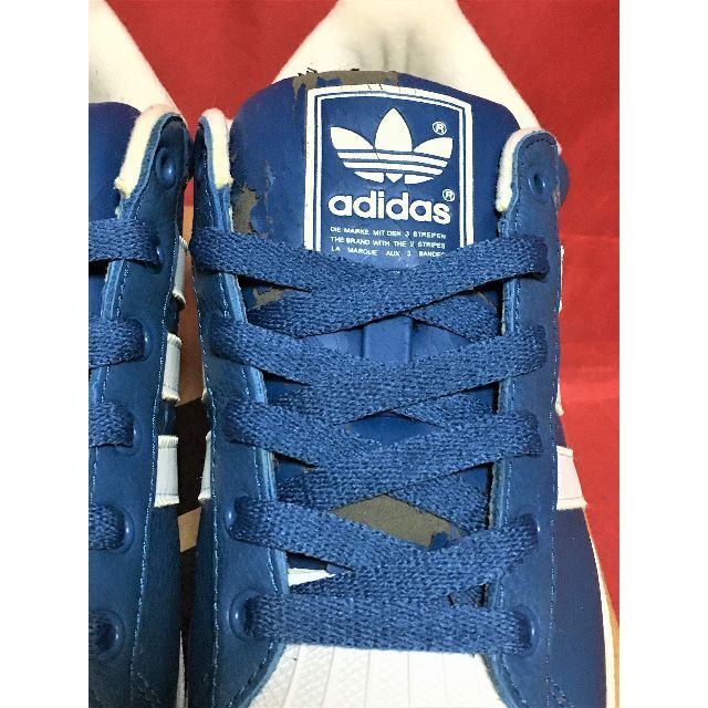 adidas(アディダス)の★希少レア!アディダス スーパースター青/白 ビンテージ デッド ❻★ メンズの靴/シューズ(スニーカー)の商品写真