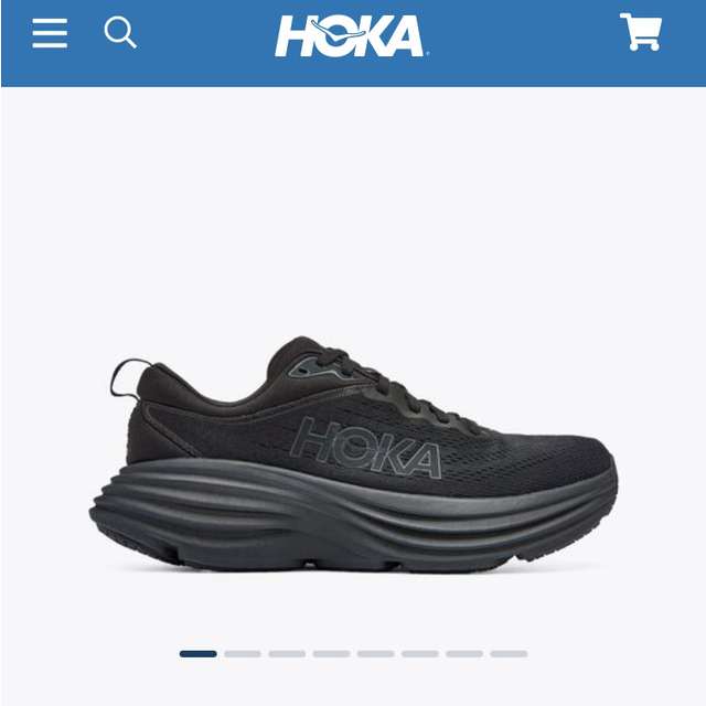 HOKA ONE ONE(ホカオネオネ)の【お値下げ中】スニーカー　HOKA BONDI8  24.5cm レディースの靴/シューズ(スニーカー)の商品写真