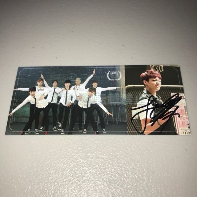 BTS ジョングク 直筆サイン「SKOOL LUV AFFAIR」 フォトカード