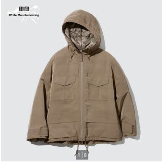 ユニクロ(UNIQLO)のUNIQLO／ホワイトマウンテニアリング　ハイブリッドダウンオーバーサイズパーカ(ダウンジャケット)