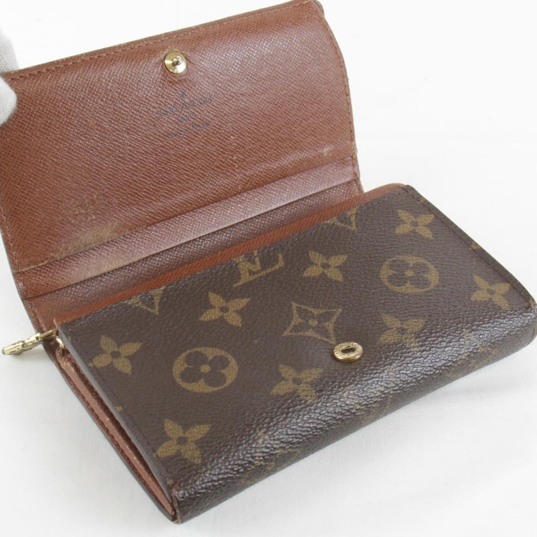 『USED』 LOUIS VUITTON ルイ・ヴィトン ポルトモネビエ・トレゾール M61730 二つ折り財布 モノグラムキャンバス モノグラム