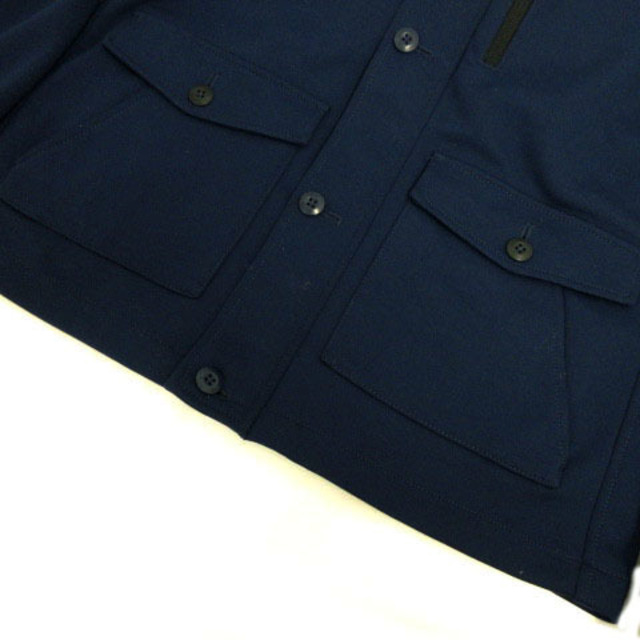 nano・universe(ナノユニバース)のナノユニバース ジャケット フーディー ネイビー 紺 S メンズのジャケット/アウター(カバーオール)の商品写真