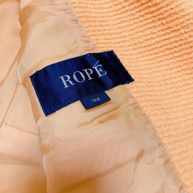 ROPE’(ロペ)のROPE ロペ　オレンジ　テーラードジャケット　ウールコート　S〜Mサイズ レディースのジャケット/アウター(テーラードジャケット)の商品写真