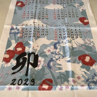 ミツコシ(三越)の三越ノベルティグッズ　日本手拭い　カレンダー(ノベルティグッズ)