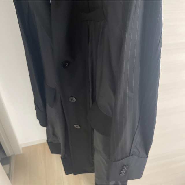 sacai(サカイ)のsacai Suiting Coat 異素材切替コート ハイブリッド2021ss メンズのジャケット/アウター(チェスターコート)の商品写真