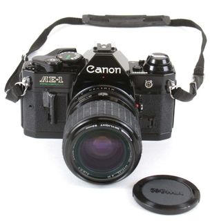 キヤノン(Canon)のジャンク『動作未確認』 canon キャノン AE-1 PROGRAM AE-1 PROGRAM フィルムカメラ  ブラック【中古】(フィルムカメラ)