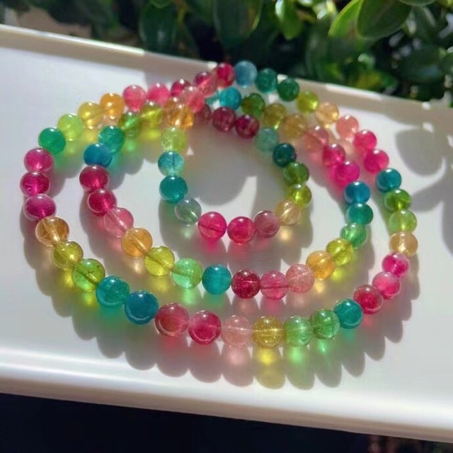 同梱不可】 天然 トルマリンブレスレット 6.8mm39.2g general-bond.co.jp