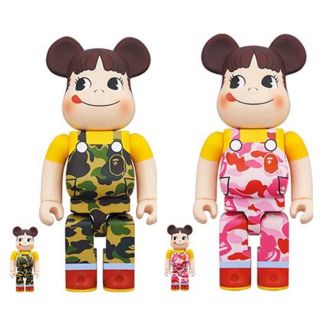 ベアブリック(BE@RBRICK)のBE＠RBRICK  BAPE(R) × ペコちゃん 100% & 400%(その他)